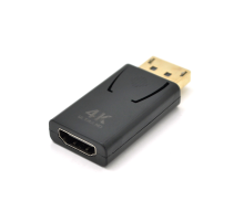 Перехідник VEGGIEG DH-4 Display Port (тато) на HDMI (мама) підтримка 4K *2K, Black, Пакет