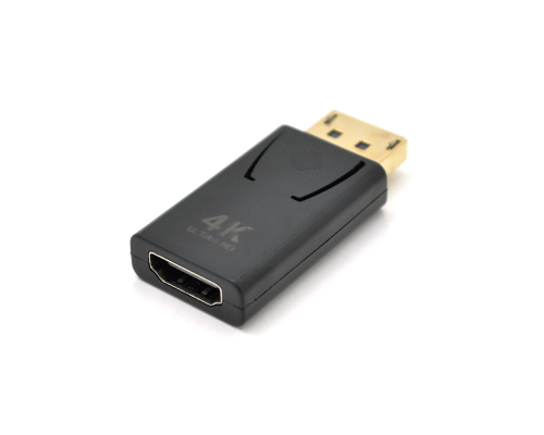 Перехідник VEGGIEG DH-4 Display Port (тато) на HDMI (мама) підтримка 4K *2K, Black, Пакет