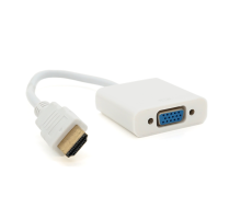 Конвертер HDMI (тато) на VGA (мама) 10cm, White, 4K / 2K, Пакет Q250 Конвертер HDMI (тато) на VGA (мама) 10cm, White, 4K / 2K, Пакет Q250