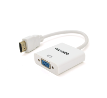 Конвертер VEGGIEG H-V1B HDMI (тато) на VGA (мама) 25cm, White, Пакет