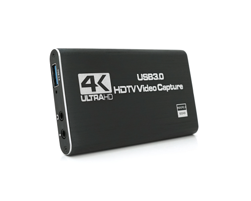 Зовнішня карта відеозахоплення 4К HDMI-USB 3.0, для захоплення та запису відео з екрана комп'ютера+ мікрофонний вхід та вихід на навушники