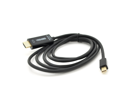 Кабель VEGGIEG MH-1.5 MiniDisplay Port (тато) на HDMI (тато), 1,5m, підтримує 1920 * 1080, Black, Пакет