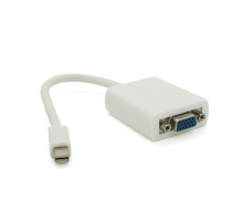 Конвертер mini Display Port (тато) на VGA(тато) 30cm, White, 4K/2K, Пакет