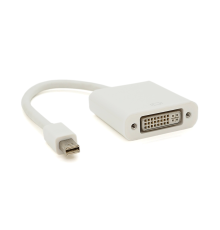 Конвертер mini Display Port (тато) на DVI(мама) 30cm, White, 4K/2K, Пакет