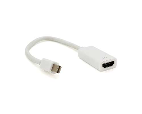 Конвертер mini Display Port (тато) на HDMI(мама) 10cm, White, 4K/2K, Пакет