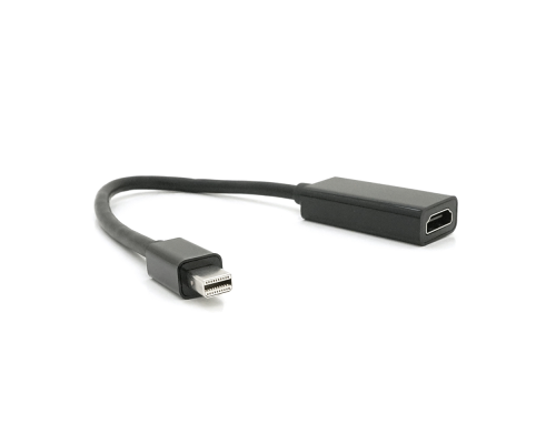 Конвертер mini Display Port (тато) на HDMI(мама) 10cm, Black, 4K/2K, Пакет