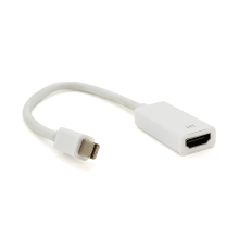 Конвертер mini Display Port (тато) на HDMI (мама) 30cm (Big Size), White, 4K/2K, Пакет