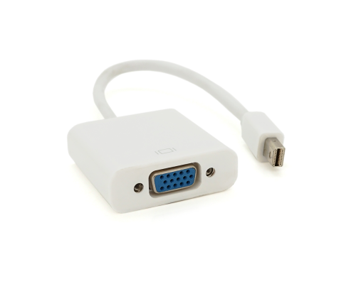 Конвертер mini Display Port (тато) на VGA (мама) 30cm, White, 4K / 2K, Пакет Конвертер mini Display Port (тато) на VGA (мама) 30cm, White, 4K / 2K, Пакет