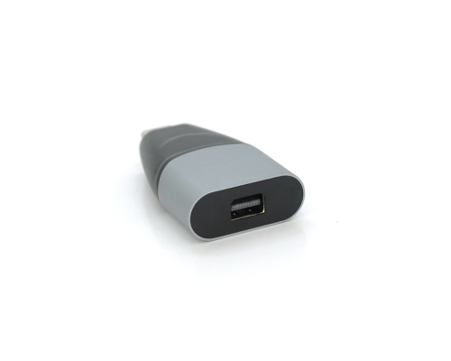 Перехідник Type-C (тато)/Mini Display Port (мама), Black-gray Перехідник Type-C (тато)/Mini Display Port (мама), Black-gray