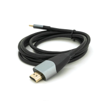 Кабель HDMI (тато) - Type-C (тато), 4K, 30HZ, Chip:AG9310, 1.8m, Black