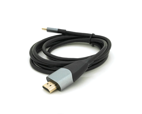 Кабель HDMI (тато) - Type-C (тато), 4K, 30HZ, Chip:AG9310, 1.8m, Black Кабель HDMI (тато) - Type-C (тато), 4K, 30HZ, Chip:AG9310, 1.8m, Black