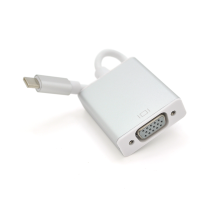 Конвертер Type-C (тато) на VGA (мама) 10cm, Silver, 4K / 2K Пакет