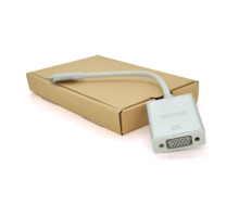 Хаб-конвертор VEGGIEG Type-C (тато) на VGA (мама), 10 см, Silver, Box