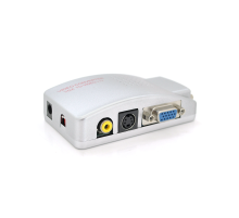Конвертер VGA (IN) на VGA (OUT), S-Video TV (OUT), RCA (OUT), Box