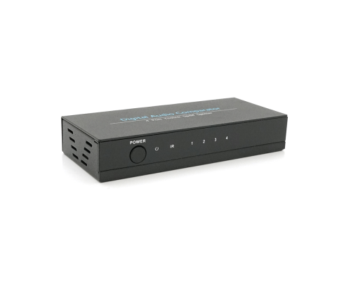 Цифровий оптичний роздільник звуку SPDIF / Toslink 1x4 Цифровий оптичний роздільник звуку SPDIF / Toslink 1x4