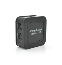 Цифровий оптичний роздільник звуку SPDIF / Toslink 1x3