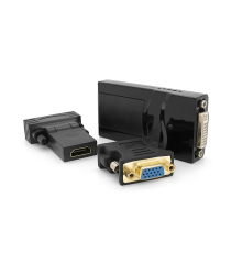 Конвертер USB 2.0 to HDMI / VGA / DVI, Black, Box