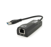 Конвертер USB3.0-Rj-45 Gigabit, Black, Blister
