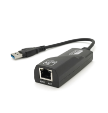 Конвертер USB3.0-Rj-45 Gigabit, Black, Blister