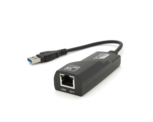 Конвертер USB3.0-Rj-45 Gigabit, Black, Blister