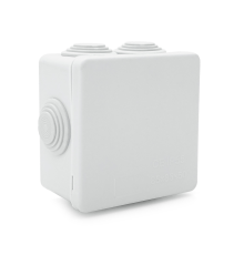 Коробка розподільна зовнішня YOSO Т40 85х85х50 IP55 колір білий (85*85*50), Q200