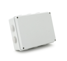 Коробка розподільна зовнішня YOSO 200x155x80 IP65 колір білий, 10 отворів, соски в комплекті, BOX, Q60