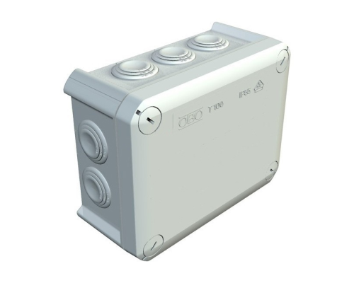 Коробка распределительная наружная Т100 15x116x67 IP66 OBO Bettermann цвет белый Коробка распределительная наружная Т100 15x116x67 IP66 OBO Bettermann цвет белый