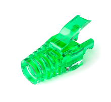 Ковпачок ізолюючий PiPo RJ-45 Cat.5/Cat.6 (100 шт/уп.), Transparent-green
