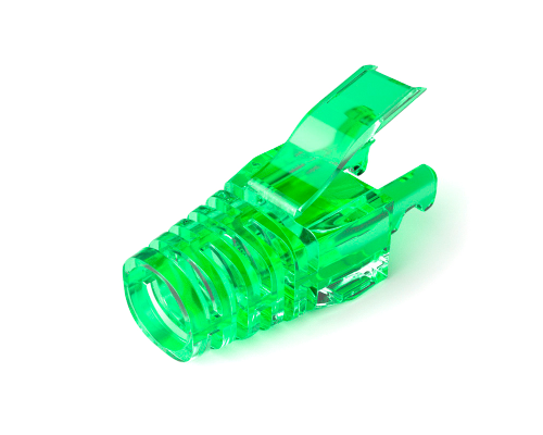 Ковпачок ізолюючий PiPo RJ-45 Cat.5/Cat.6 (100 шт/уп.), Transparent-green