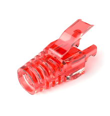 Ковпачок ізолюючий PiPo RJ-45 Cat.5/Cat.6 (100 шт/уп.), Transparent-red