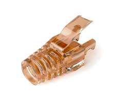 Ковпачок ізолюючий PiPo RJ-45 Cat.5/Cat.6 (100 шт/уп.), Transparent-brown