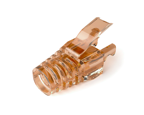 Ковпачок ізолюючий PiPo RJ-45 Cat.5/Cat.6 (100 шт/уп.), Transparent-brown