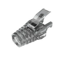 Ковпачок ізолюючий PiPo RJ-45 Cat.5/Cat.6 (100 шт/уп.), Transparent-black