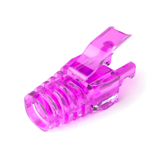 Ковпачок ізолюючий PiPo RJ-45 Cat.5/Cat.6 (100 шт/уп.), Transparent-purple