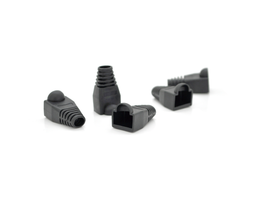 Ковпачок ізолюючий Merlion RJ-45 Black Cat.5 (100 шт / уп.) Q100