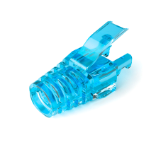 Ковпачок ізолюючий PiPo RJ-45 Cat.5/Cat.6 (100 шт/уп.), Transparent-blue