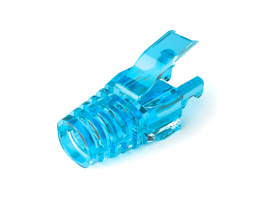 Ковпачок ізолюючий PiPo RJ-45 Cat.5/Cat.6 (100 шт/уп.), Transparent-blue