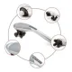 Вібромасажер для спини та тіла Magic Touch massager HSM 50303 4в1 Сірий з насадками