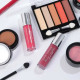 Набір декоративної косметики в алюмінієвому кейсі з дзеркалом Makeup set MC1488 Сріблястий