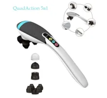 Вібромасажер для спини та тіла Magic Touch massager HSM 50303 4в1 Сірий з насадками Вібромасажер для спини та тіла Magic Touch massager HSM 50303 4в1 Сірий з насадками
