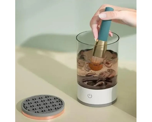 Портативний автоматичний очисник пензлів для макіяжу Makeup Brush Cleaner USB Білий RD-1805 Портативний автоматичний очисник пензлів для макіяжу Makeup Brush Cleaner USB Білий RD-1805