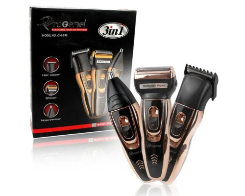 Набір для стриження Gemei GM 595 Hair Trimmer <unk> електробритва, тример із насадками Джемей