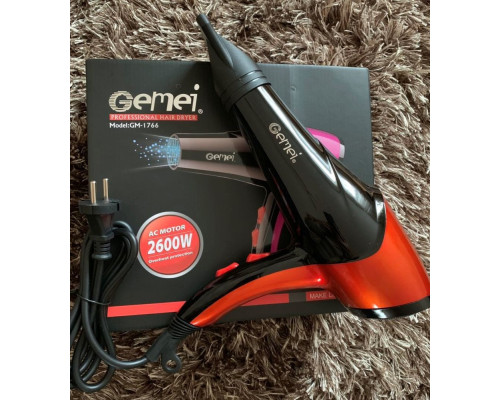 Профессиональный фен для сушки волос GEMEI GM-1766 Профессиональный фен для сушки волос GEMEI GM-1766