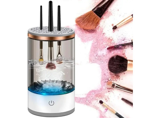 Портативний автоматичний очисник пензлів для макіяжу Makeup Brush Cleaner USB Білий RD-1805 Портативний автоматичний очисник пензлів для макіяжу Makeup Brush Cleaner USB Білий RD-1805