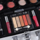Набір декоративної косметики в алюмінієвому кейсі з дзеркалом Makeup set MC1488 Сріблястий