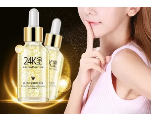 Антивікова сироватка з гіалуроновою кислотою і золотом 24K GoldZen No24К 30 мл Антивікова сироватка з гіалуроновою кислотою і золотом 24K GoldZen No24К 30 мл