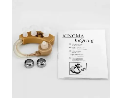 Слуховий апарат Xingma XM-909E завушний підсилювач слуху Повний комплект st