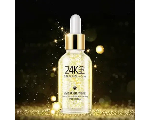 Антивікова сироватка з гіалуроновою кислотою і золотом 24K GoldZen No24К 30 мл Антивікова сироватка з гіалуроновою кислотою і золотом 24K GoldZen No24К 30 мл
