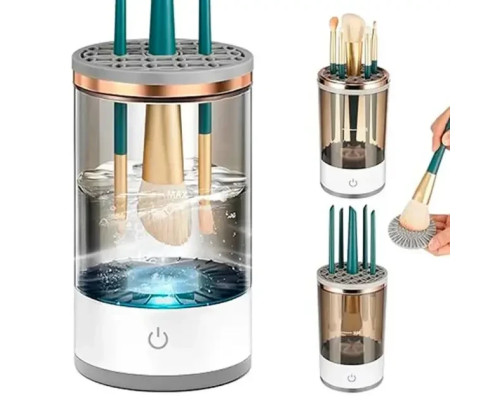 Портативний автоматичний очисник пензлів для макіяжу Makeup Brush Cleaner USB Білий RD-1805 Портативний автоматичний очисник пензлів для макіяжу Makeup Brush Cleaner USB Білий RD-1805