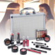 Набір декоративної косметики в алюмінієвому кейсі з дзеркалом Makeup set MC1488 Сріблястий